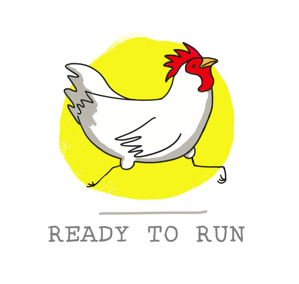 Infographic titled “Ready to Run” outlining key steps for course readiness, with icons and labels such as Review Content, Set Up Tech, Communicate with Students, and Test Everything, arranged in a checklist format.